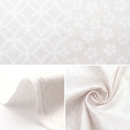 [From quantity 5] Fabric "Cotton satin Niho Honho Treasure / Sakura Light Gray SHI-SAK-D"