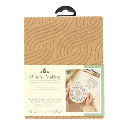 Embroidery kit "Mindful Ness Mind Full Mandala Embroy Dary Duri Duri Duo Kit TB168" DMC Dewhem Sea