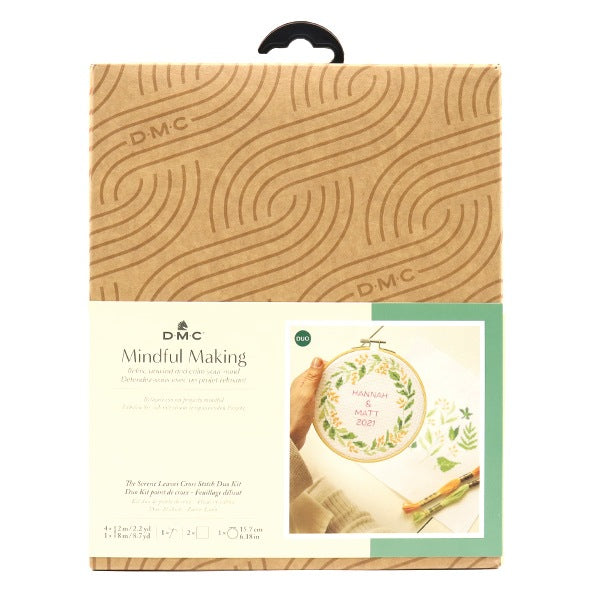 طقم تطريز "Mindness Siren Leaves Cross Stitch Duo Kit BK1954" DMC DMC