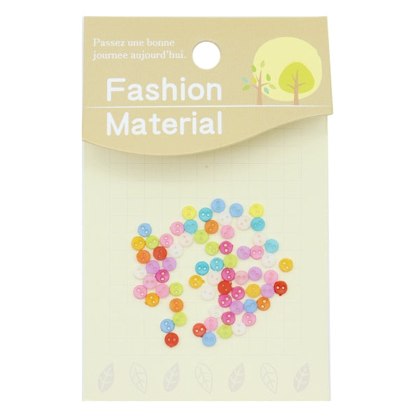 Button "Plum button mix round about 4mm 60 pieces PR60"