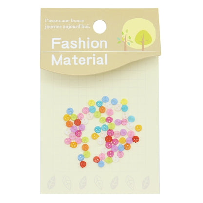 Button "Plum button mix round about 4mm 60 pieces PR60"