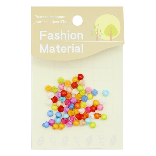 Button "Plotton Mix Marble Approximately 5.2mm 60 pieces PM60"