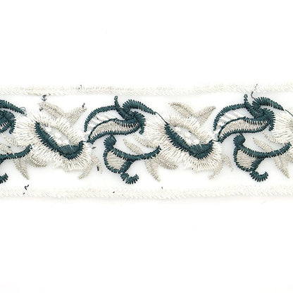 [De la cantidad 5] ArtilleraRibete "bordadoRibete Blanco alrededor de 4.5cm isy-6-21-165"