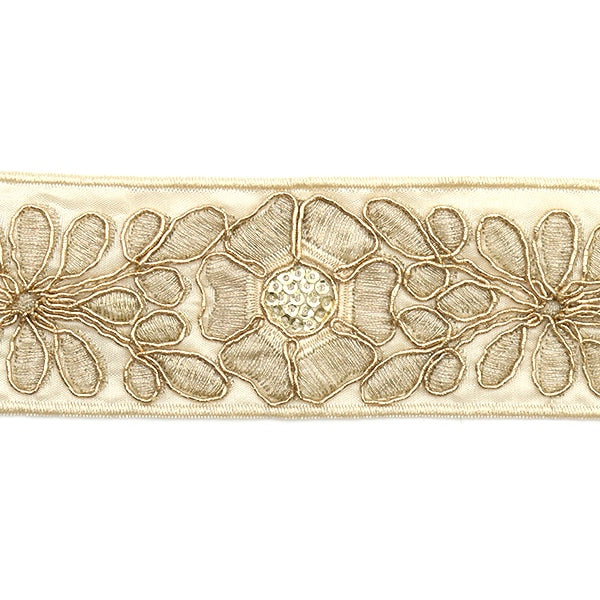 [Aus Menge 5] HandwerkBesätze "StickereiBesätze Weiß ungefähr 4,5 cm ISY-6-21-167]