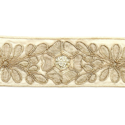 [Aus Menge 5] HandwerkBesätze "StickereiBesätze Weiß ungefähr 4,5 cm ISY-6-21-167]