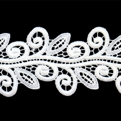 [Aus Menge 5] RasseFarbbandKlebeband "Spitze weiß ungefähr 6,5 cm Breite ISY-6-21-171"