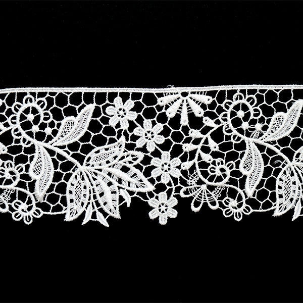 [Aus Menge 5] RasseFarbbandKlebeband "Spitze weiß ungefähr 6,5 cm Breite ISY-6-21-176"