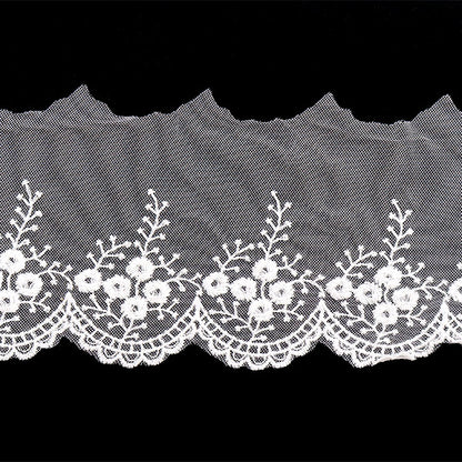 [Aus Menge 5] RasseFarbbandKlebeband "Spitze weiß ungefähr 11 cm Breite ISY-6-21-178"