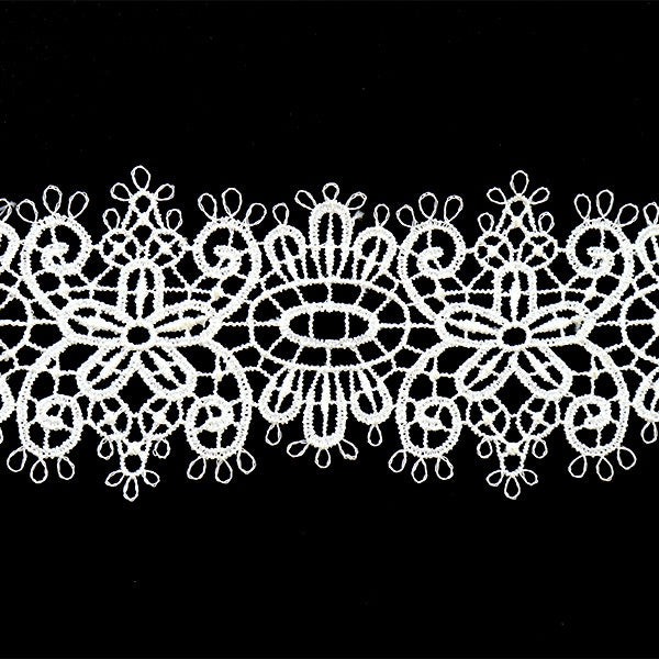 [Aus Menge 5] RasseFarbbandKlebeband "Spitze weiß ungefähr 4,5 cm Breite ISY-6-21-189"