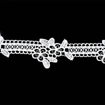 [Aus Menge 5] RasseFarbbandKlebeband "Spitze weiß ungefähr 2,5 cm Breite ISY-6-21-193"