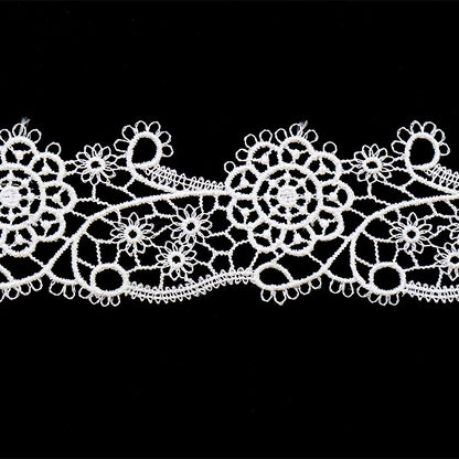 [Aus Menge 5] RasseFarbbandKlebeband "Spitze weiß ungefähr 3,5 cm Breite ISY-6-21-195"