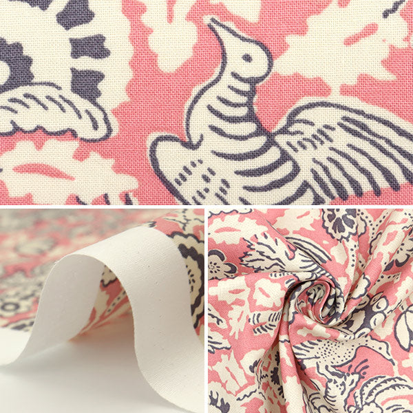 [De la cantidad 5] Fabric "Soulleiado Soleado Vintage Feel Voliere Flamingo Pink Slfcv-96a"