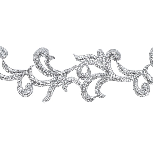 [Aus Menge 5] HandwerkBesätze 『Glitter-Besatz Breite etwa 5 cm 2. Farbe K192T-Lacep2]