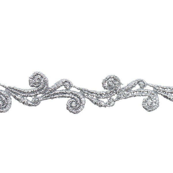 [Aus Menge 5] HandwerkBesätze 『Glitter-Besatz Breite ca. 2,5 cm 2. Farbe K192T-Lacep4]