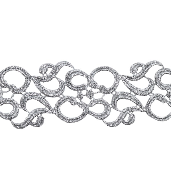 [Aus Menge 5] HandwerkBesätze 『Glitter-Besatz Breite ca. 7 cm 2. Farbe K193H-Lacep4]