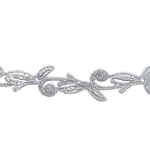 [Aus Menge 5] HandwerkBesätze 『Glitter-Besatz Breite etwa 3 cm 2. Farbe K193H-Lacep7]