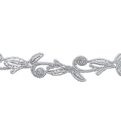 [Aus Menge 5] HandwerkBesätze 『Glitter-Besatz Breite etwa 3 cm 2. Farbe K193H-Lacep7]