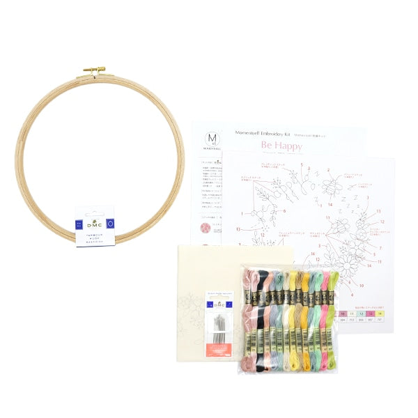 Kit de broderie "Kit de broderie Momentoell Soyez heureux JY001" DMC DMSEA