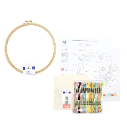 Kit de broderie "Kit de broderie Momentoell Soyez heureux JY001" DMC DMSEA