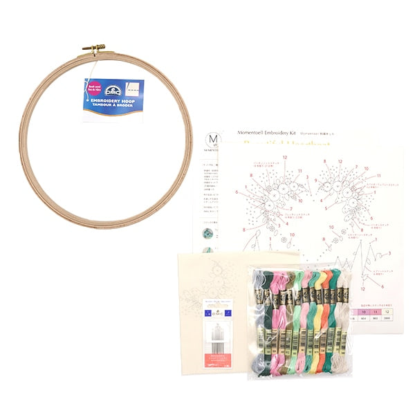 Embroidery kit "MOMENTOELL embroidery kit Beautiful Heartbeat JY005" DMC DM Sea