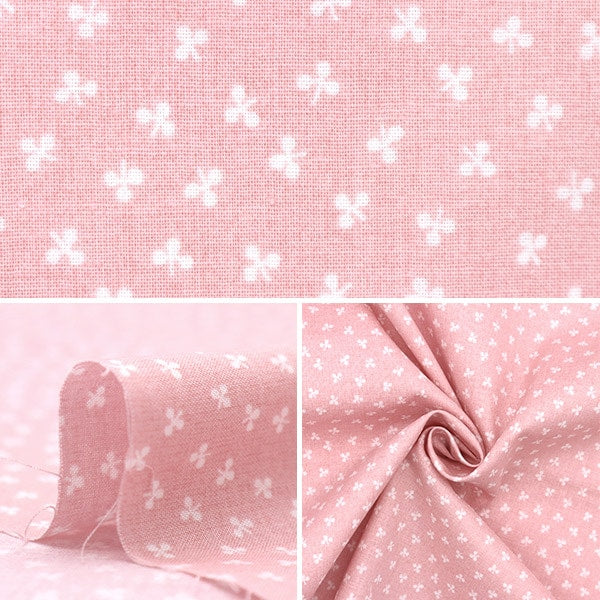 [From quantity 5] Fabric "Antiviral function fiber Cleanse® (Clenze®) Scare Print Small flower pattern pink ZE10313S-D]