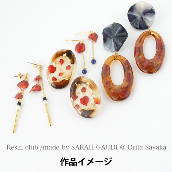 Resin material "SARAH GAUDI Sayaka Orita and fallen leaves double-sided RC-ORI-104" resin club