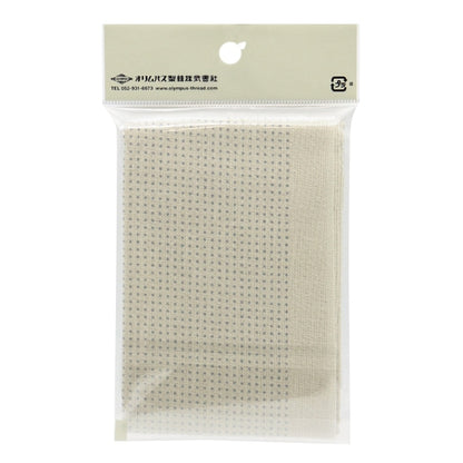 Embroidery Fabric "Hanachi-kin cloth pack 3mm interval dot grid almond milk H-10106" Olympus