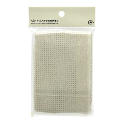 Embroidery Fabric "Hanachikin cloth pack 3mm interval dot grid sage H-12106" Olympus