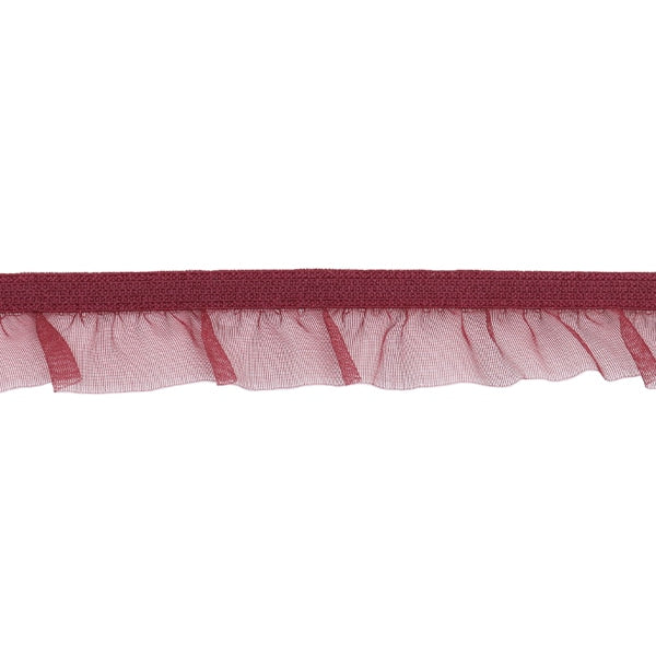[Aus Menge 5] Kordel "Organdy Stretch Frill Tape Red 114-320-125"
