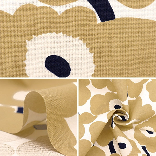 [Dalla quantità 5] Fabric "Marimekko Marimekko Mini Unicco Mini Unikko (Made in Finlandese) Beige 069257-185"