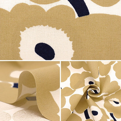 [De la cantidad 5] tela "marimekko marimekko mini unicco mini unikko (hecho en finlandés) beige 069257-185"