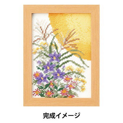 Embroidery kit "Cross stitch kit September flower decoration 7553" Olympus