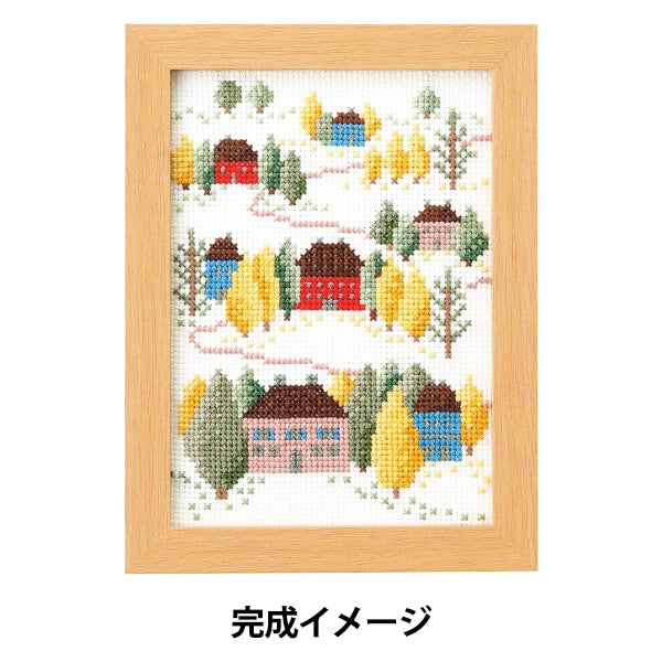 Embroidery kit "Cross stitch kit November Autumn Autumn Walker 7555" Olympus