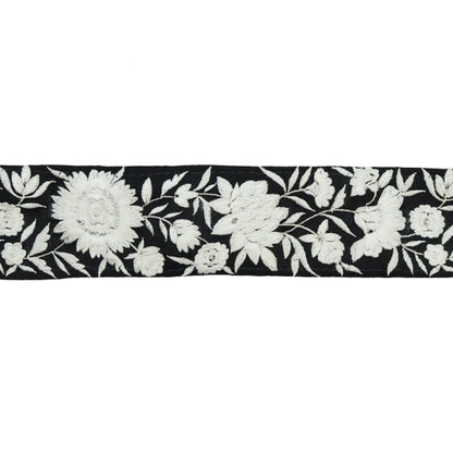 【数量5から】 手芸ブレード 『2022 インド刺繍ブレード ブラック 43519A』