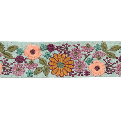 【数量5から】 手芸ブレード 『2022 インド刺繍ブレード ブルー 43402C』