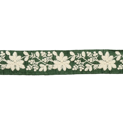 [Из количества 5] ремесленникОтделка "2022 Отделка для индийской вышивки Темно -зеленый 43432d"