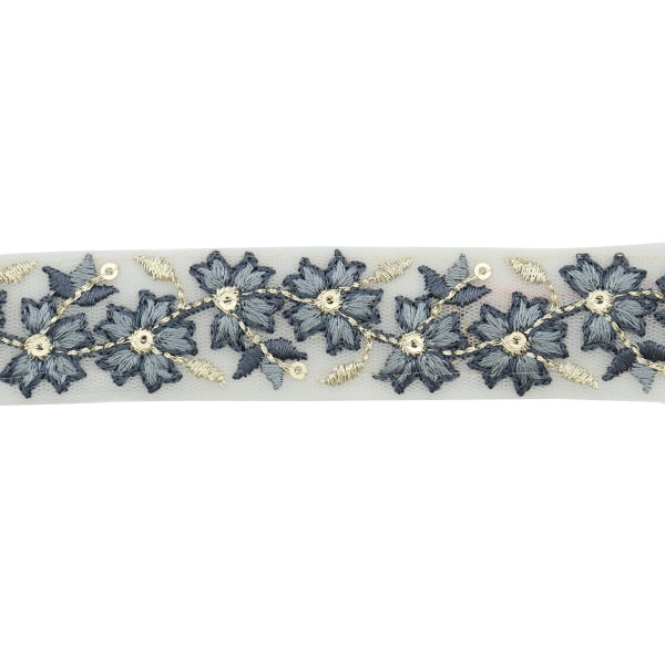 [Из количества 5] ремесленникОтделка "2022 Отделка для индийской вышивки Серый 43421b"