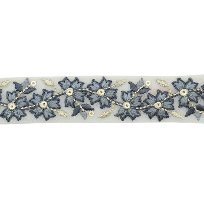 [Из количества 5] ремесленникОтделка "2022 Отделка для индийской вышивки Серый 43421b"