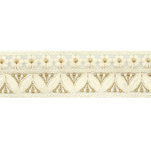 [Из количества 5] ремесленникОтделка "2022 Отделка для индийской вышивки Белый 43911c"