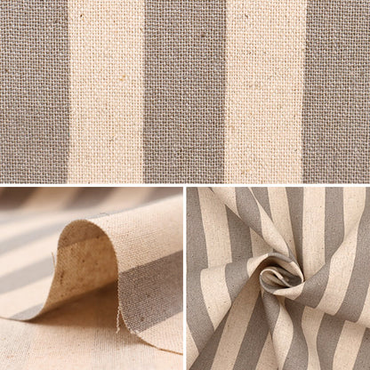 [De la cantidad 5] Fabric "Algodón Hee Canvas Stripe Grigu 88187-3-1"