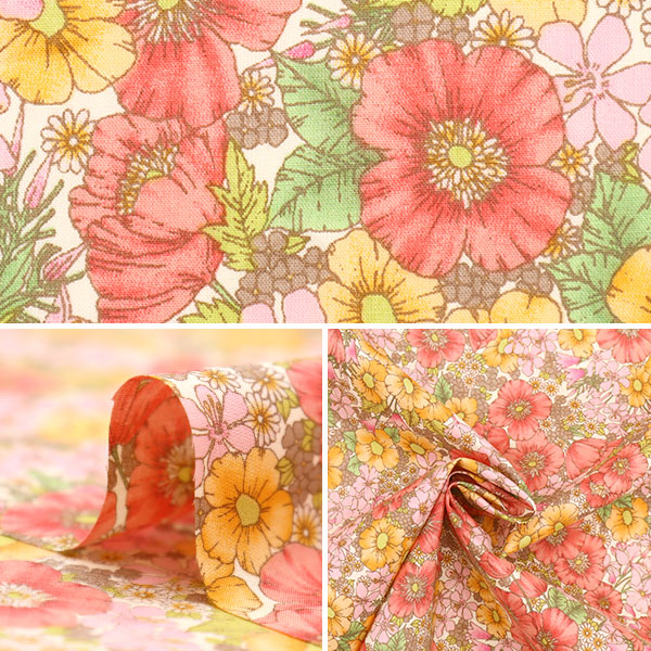 [From quantity 5] Fabric "Liberty Liberty Print Tana lawn Gloria Flowers DC10480-WE] Liberty Japan