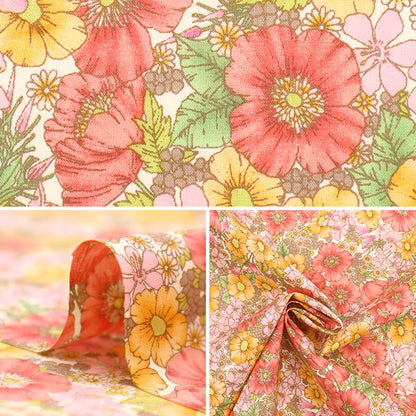 [De la cantidad 5] Fabric "Liberty Liberty Print Tanalone Gloria Flowers DC10480-We" Liberty Japan