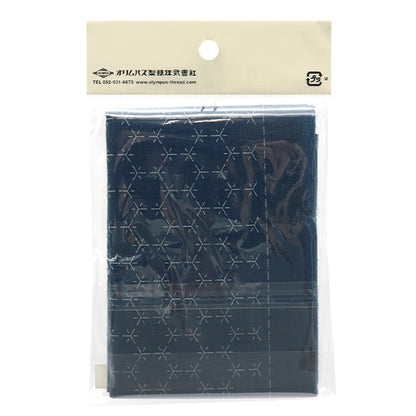 Tissu de broderie "Hanachikin Tissu Pack Square Kame Shell Connection Indigo H2019" Olympus Olimpass