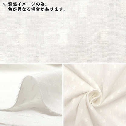 [From quantity 5] Fabric "Snow cut Boiled small natural IA-CUTVL-SNA"