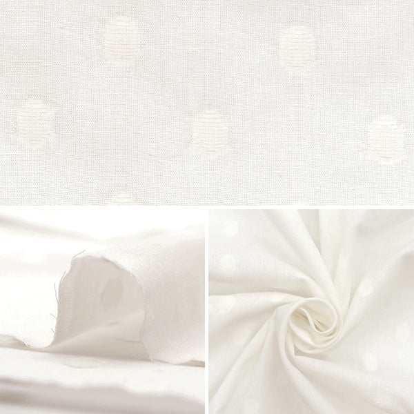 [De la quantité 5] Tissu "Snow Cut Bouil point grand sur Ia-Cutvl-Low" White "