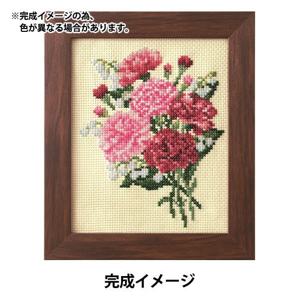 Комплект для вышивки «Сезонная цветочная композиция может гвоздика и Lily 522205" Лекен Lecien Cosmo Cosmo