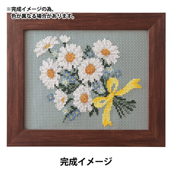 Комплект вышивки "Цветовая цветочная композиция ноябрь Маргарет Букет 5222211 " Лекен Lecien Cosmo Cosmo