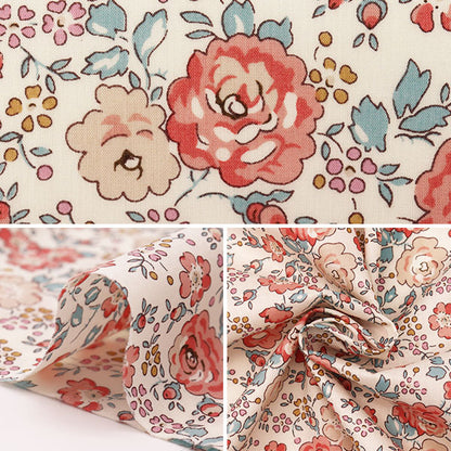 [De la cantidad 5] Fabric "Liberty Liberty Print Tanalone Felishite Salmon Pink 3637113-J22k" [Original de Yuzawaya]