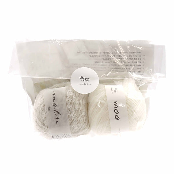 編み物キット 『moln×moo ハンドウォーマーキット ホワイト』 – Yuzawaya