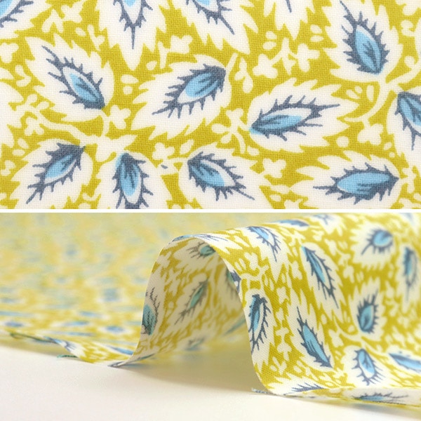 [De la cantidad 5] Fabric "Soulleiado Soleado Vintage Feellaminate Millefeuillone Yellow Slfcvr-98a"